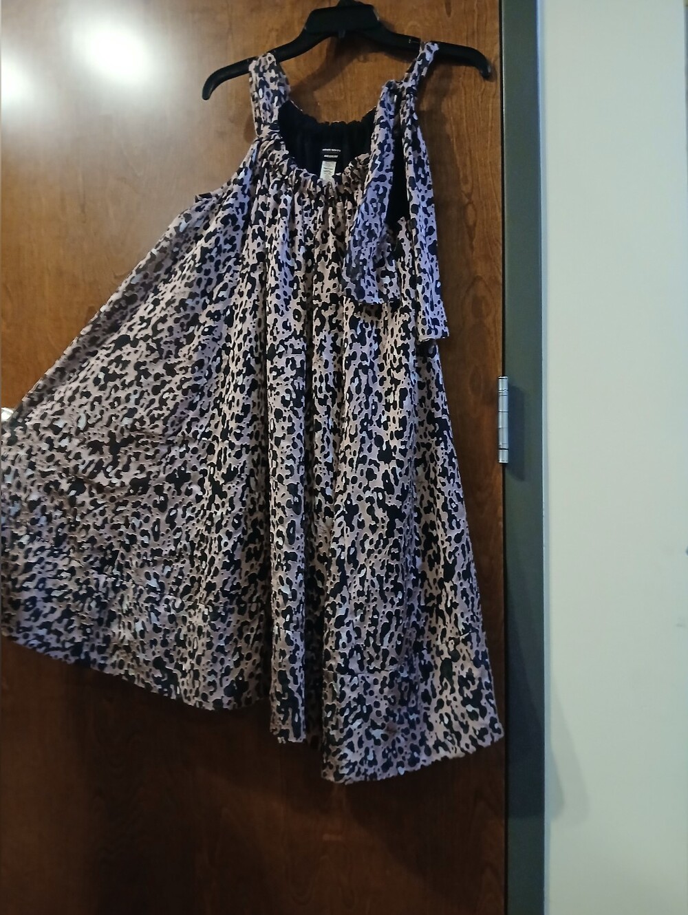 MISS SIXTY leopard satin mini dress